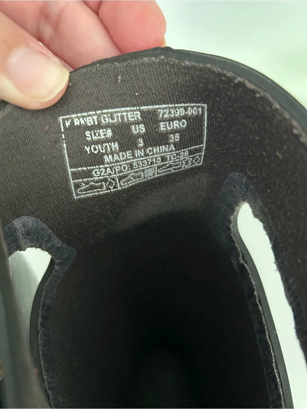 Bogs Kids Black Sparkle/Glitter Rain & Snow Boots Size 3